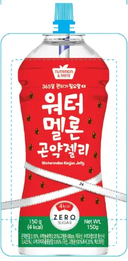 [A5KR-KCJ01] KJC DRINK WITH KONJAC GEL WATERMELON FLAVOR 150ML